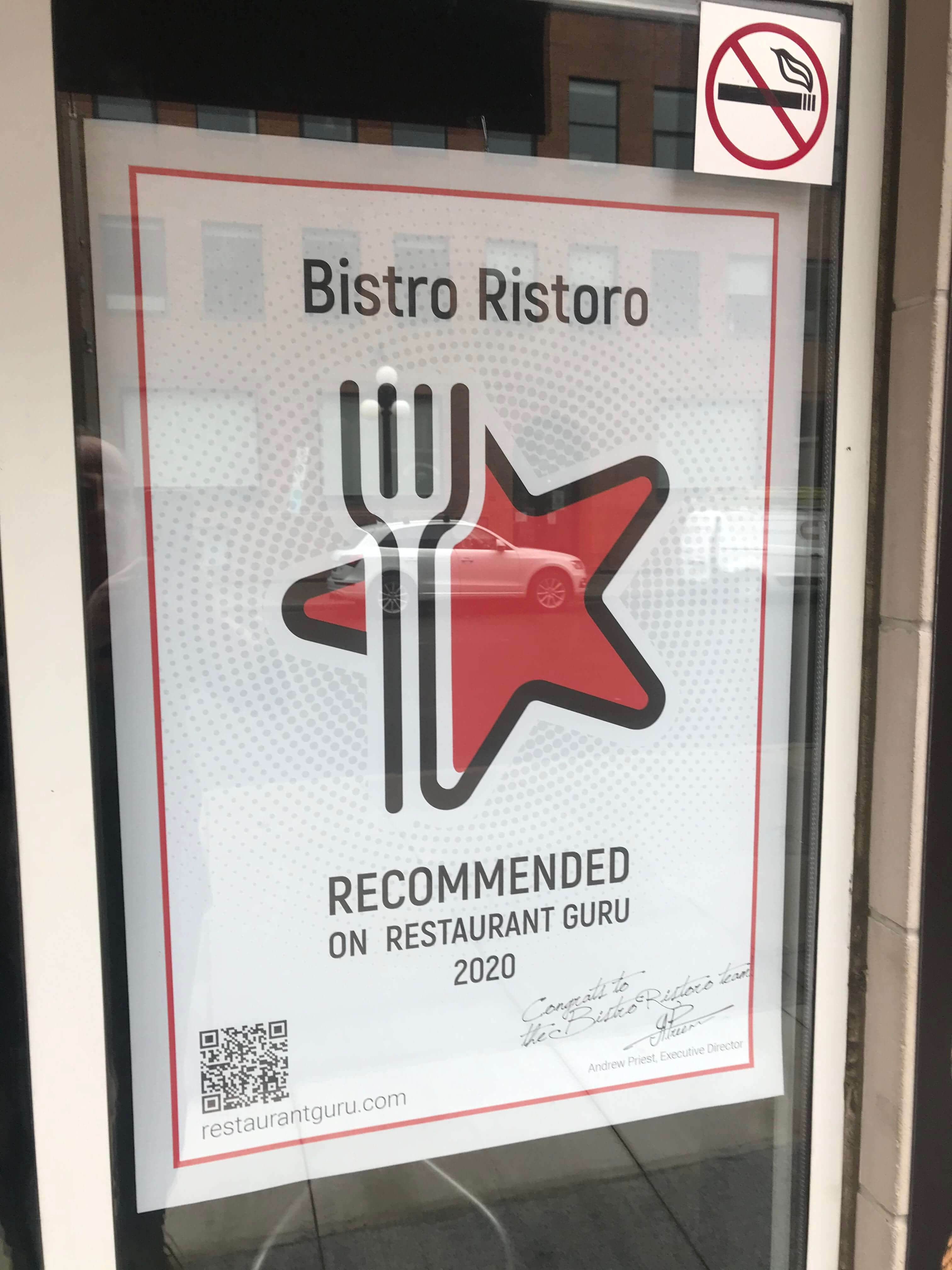 Bistro Ristoro award