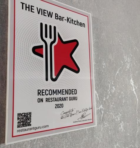 The View Bar & Kitchen award